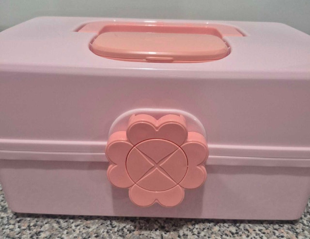 Hair Accessories Box, Vanity Container, Pink - photo 3
