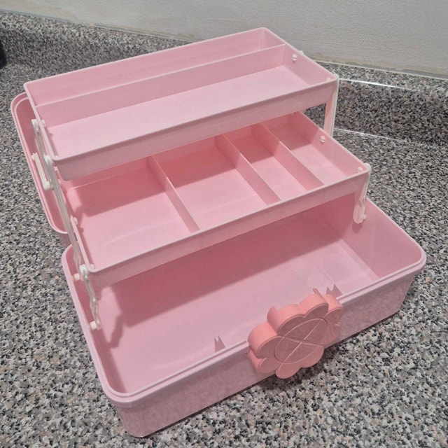 Hair Accessories Box, Vanity Container, Pink - photo 4