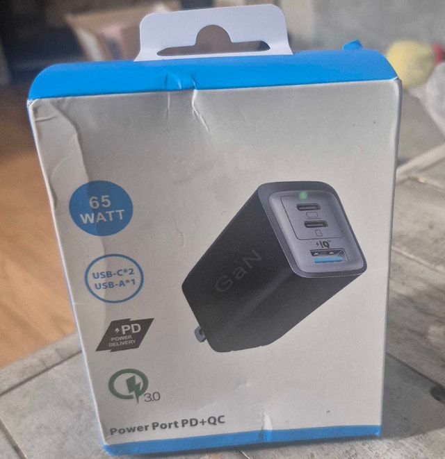65W 3-Port USB Home Charger