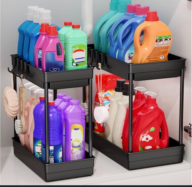 2-Tier Sliding Cabinet Organizer - photo 2