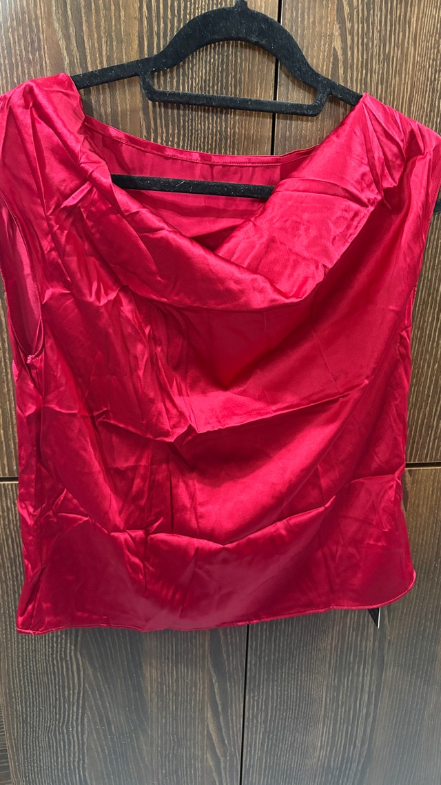 Silk Silky Mulberry Silk Cowl Neck Tops Size L - photo 5