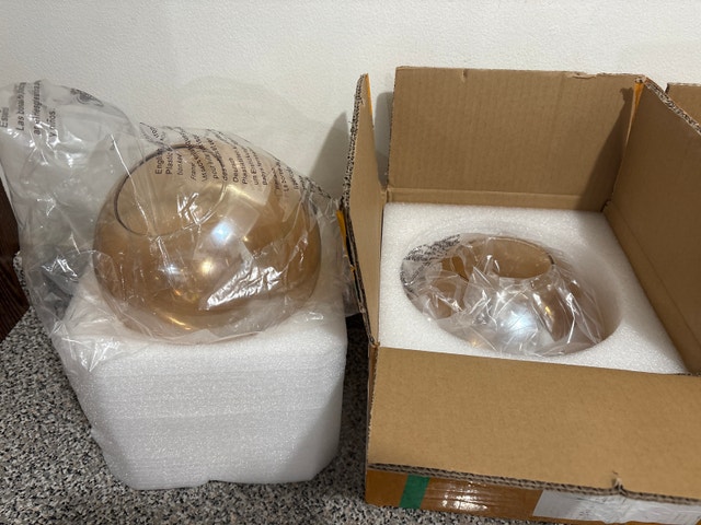 Replacement modern amber Glass Globe Shade - photo 5