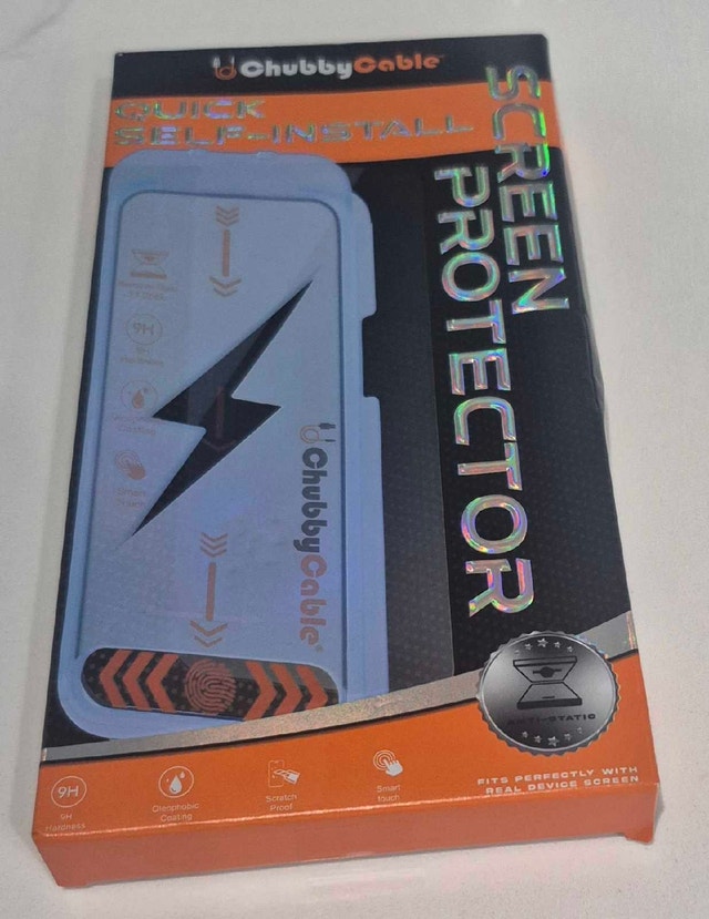 ChubbyCable Tempered Glass Screen Protector 2pk for 17 Pro