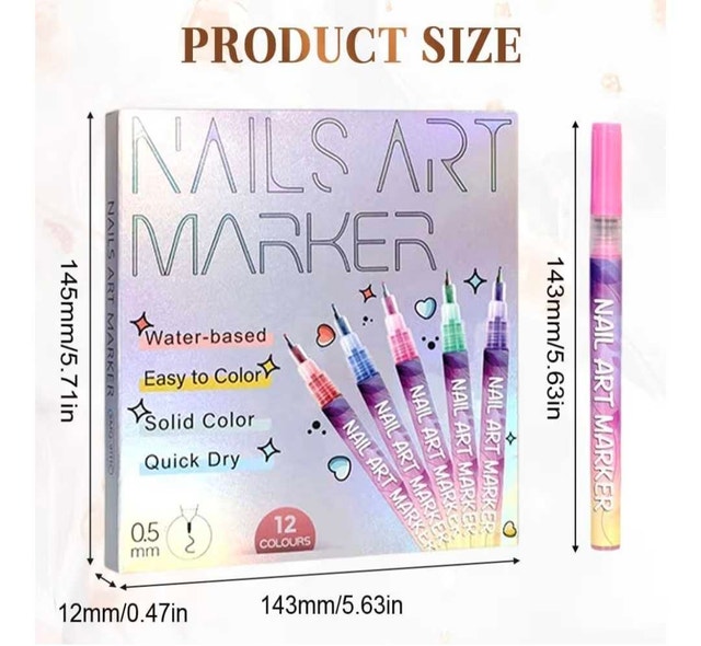 NAILS ART MARKERS SET - photo 2