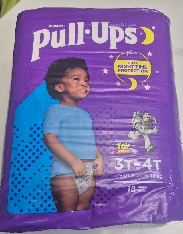 Huggies Pull-Ups Plus Night-Time Training Pants, 18 count