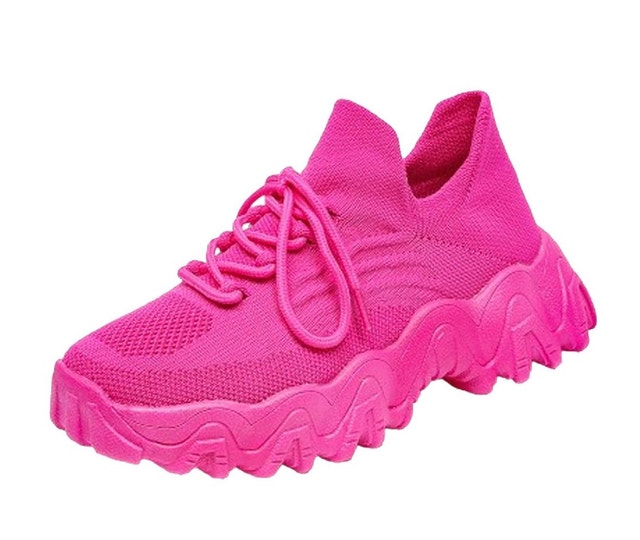 Women's Pink Chunky Sneakers-Size 9 - photo 2