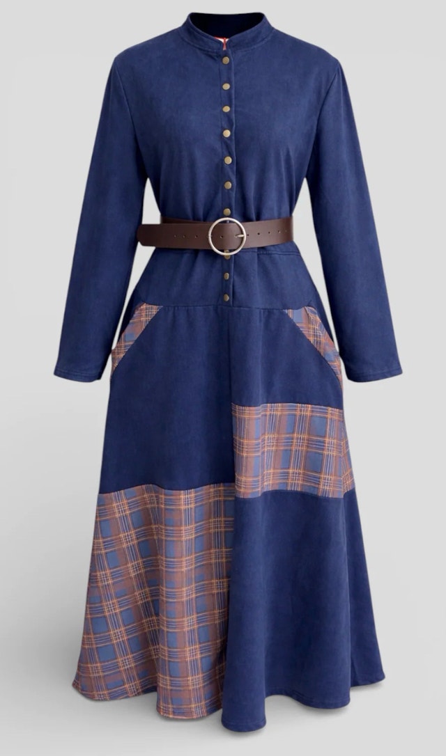 Vintage Maxi Suede Dress-Size L - photo 2