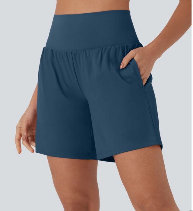 Super High Waisted 2-in-1 Cool Touch Yoga Shorts-XL