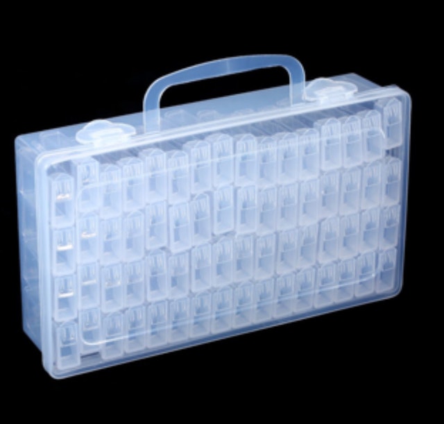 Clear Storage Box with Handle 64 grids! - photo 2