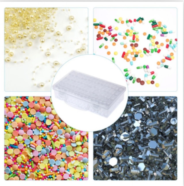 Clear Storage Box with Handle 64 grids! - photo 3