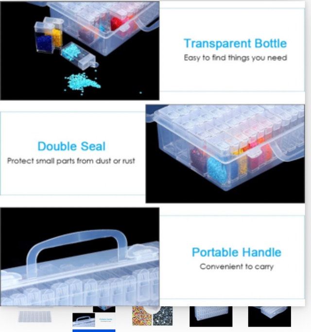Clear Storage Box with Handle 64 grids! - photo 4