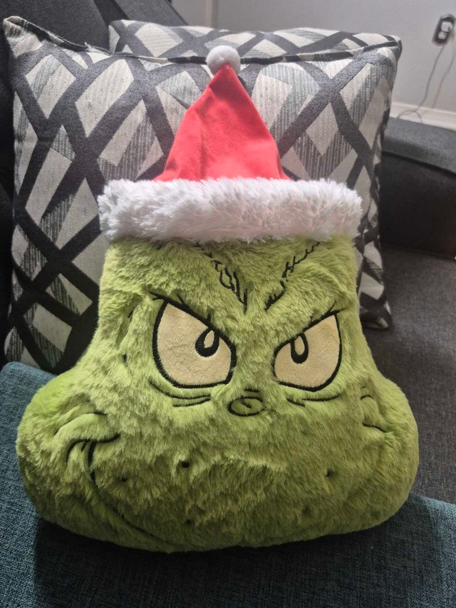 Grinch Pillow with Hat - photo 3