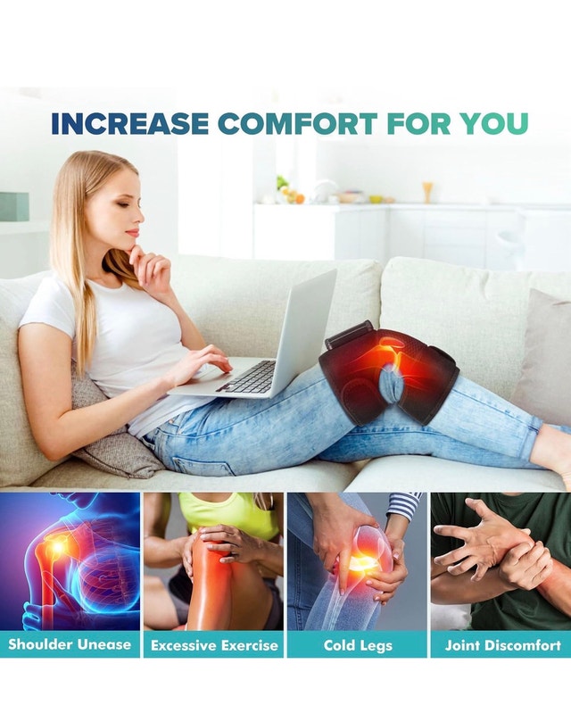 Heated Vibration Knee Massager - photo 2