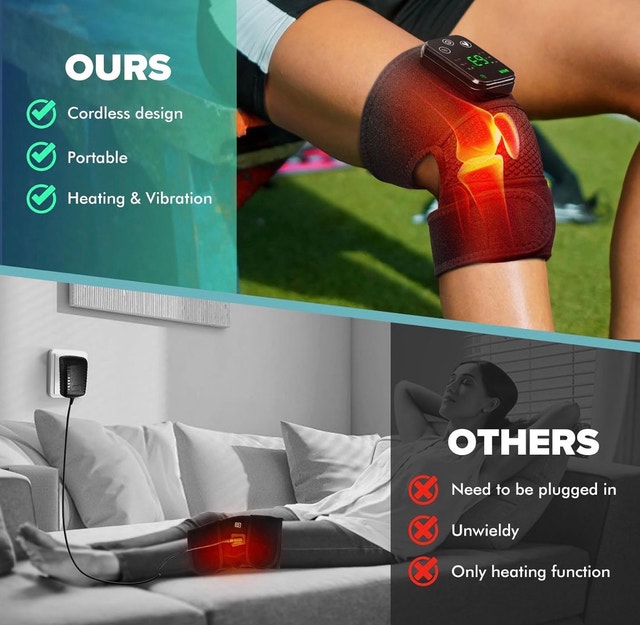 Heated Vibration Knee Massager - photo 3