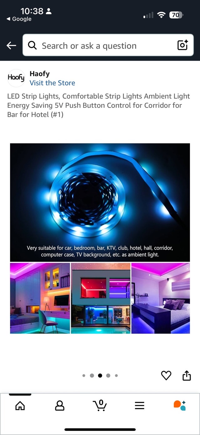 Smart LED Light Strip, 2 Pack - photo 2