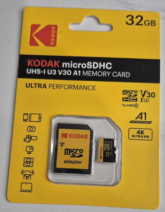 Kodak 32GB MicroSDHC card