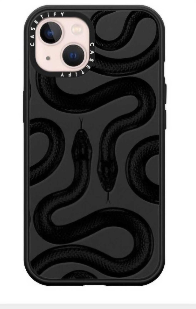 Casetify iPhone 13 Case, Black Kingsnake