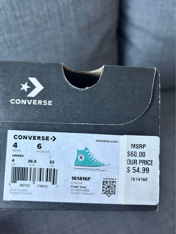 Converse - Teal Shoes (Size 6) (BNIB) - photo 3