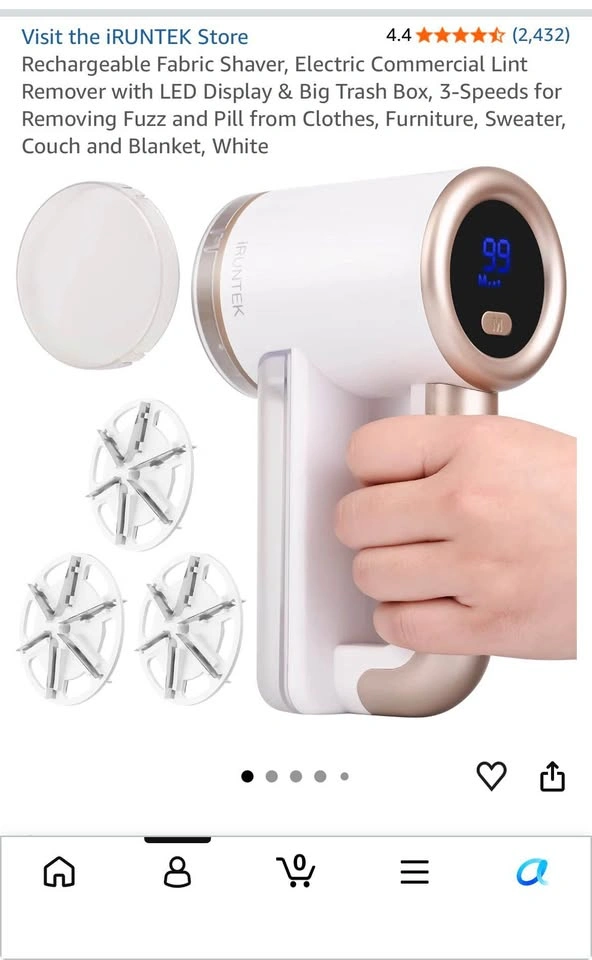 Rechargeable Fabric Shaver/Lint Remover - photo 3