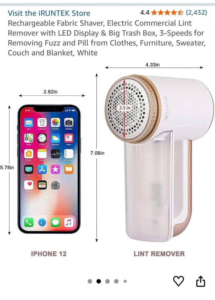 Rechargeable Fabric Shaver/Lint Remover - photo 4