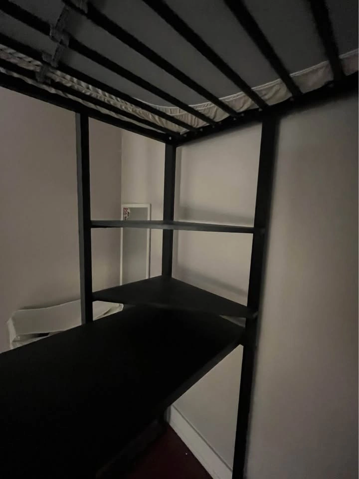 Twin loft bed with desk and side storage - photo 3