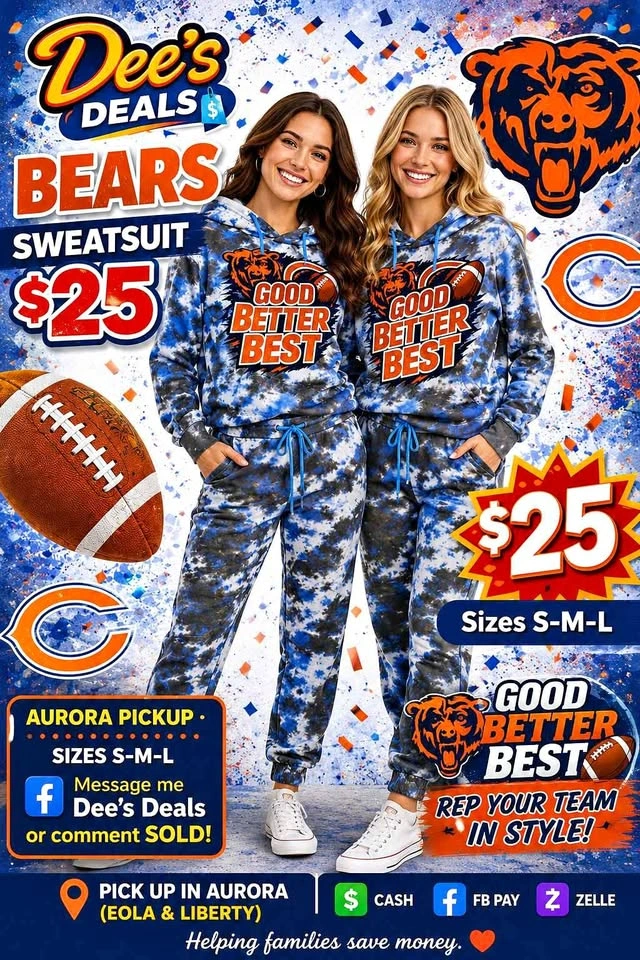 Ladies Bears Sweatshirt $25 S-M-L available