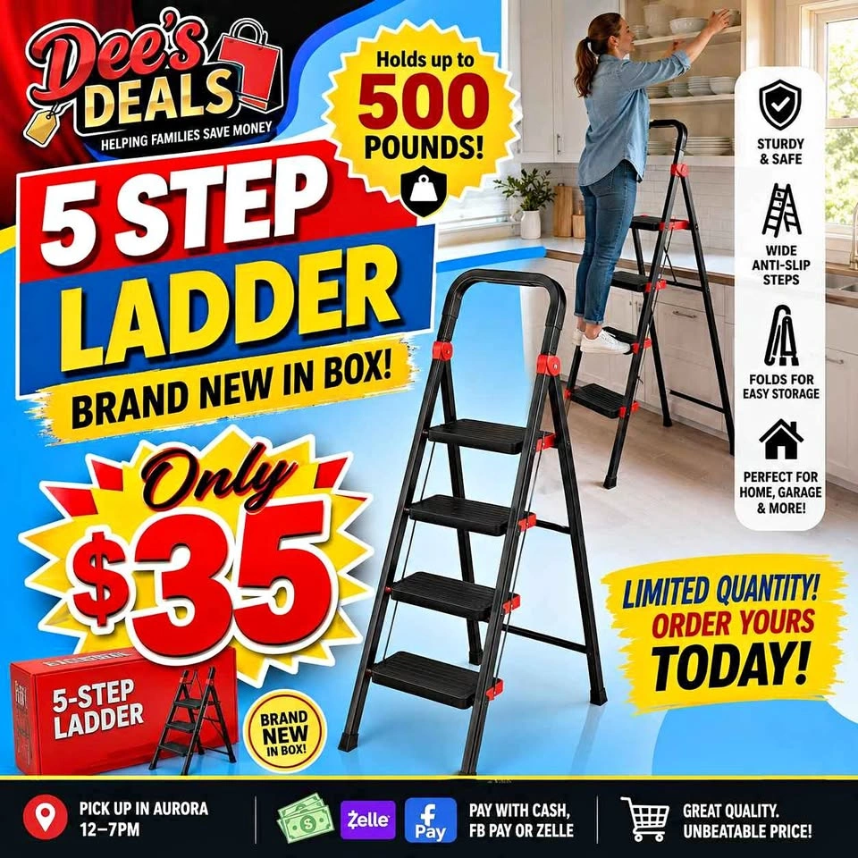5 Step Ladder Brand New in Box Only $35