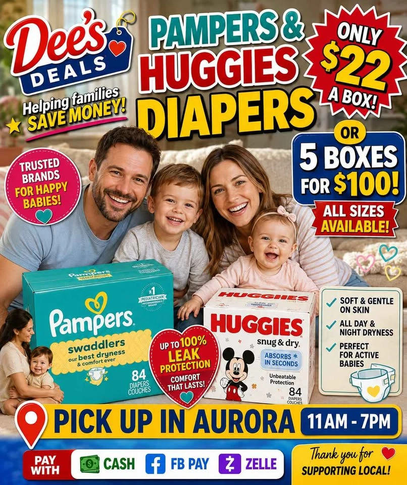 Pampers and Huggies Diapers Sale $22 a box. All sizes available - photo 2