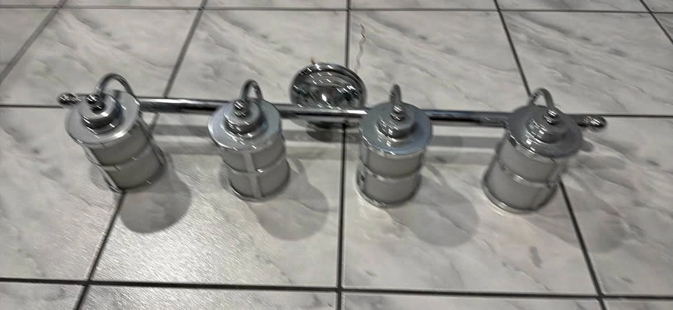 4-Light Chrome Vanity Light Fixture