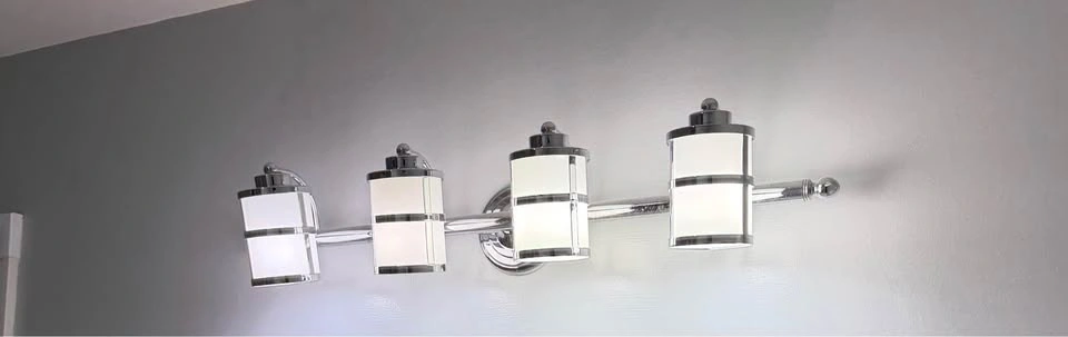 4-Light Chrome Vanity Light Fixture - photo 2