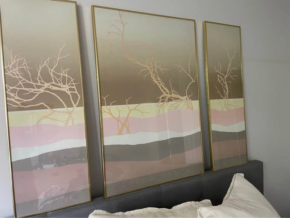 Carlos Sanchez - Triptych New York Art Expo Framed Prints - photo 2