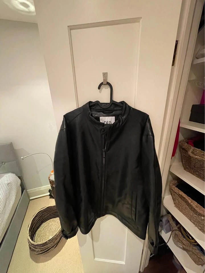 Zara Faux Leather Jacket - photo 3