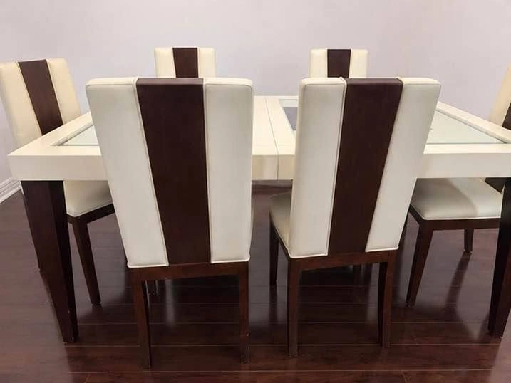 Modern Glass & Wood Dining Table Set (Expandable) - photo 5