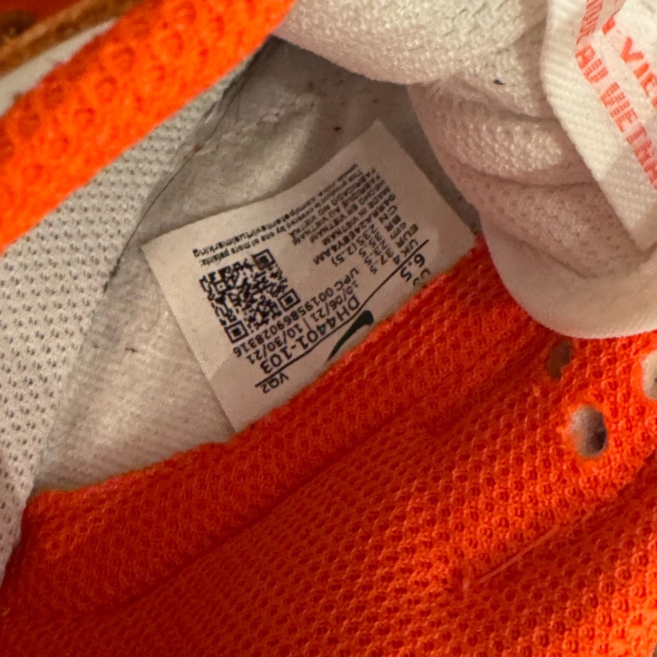 Nike Dunk Low Orange Paisley Sneakers - photo 3