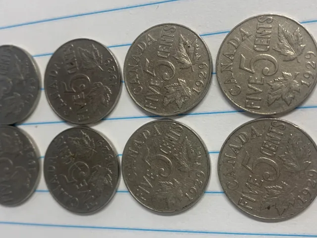 38 nickels from 1927-1929 thumbnail
