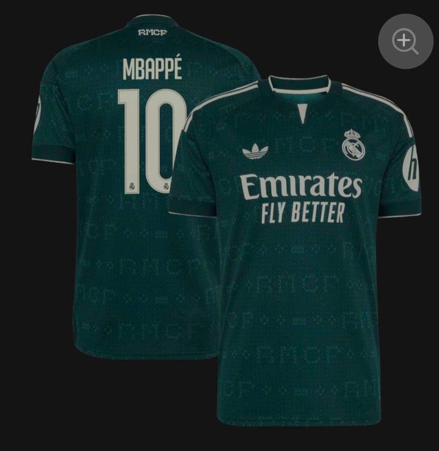 Kylian Mbappé Real Madrid adidas 2026/27 Away Jersey - Green XL