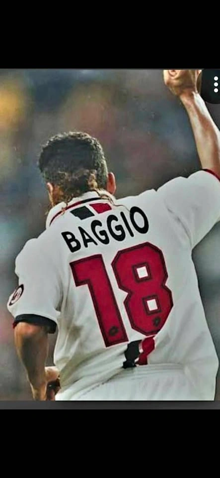 AC Milan Baggio 1995/96 Away Jersey - XL - photo 4