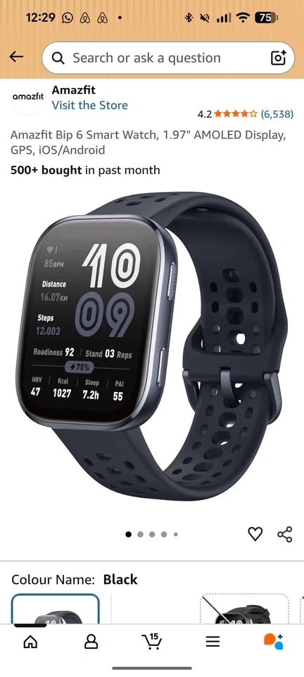 NEW Amazfit BIP 6 Smartwatch - photo 3