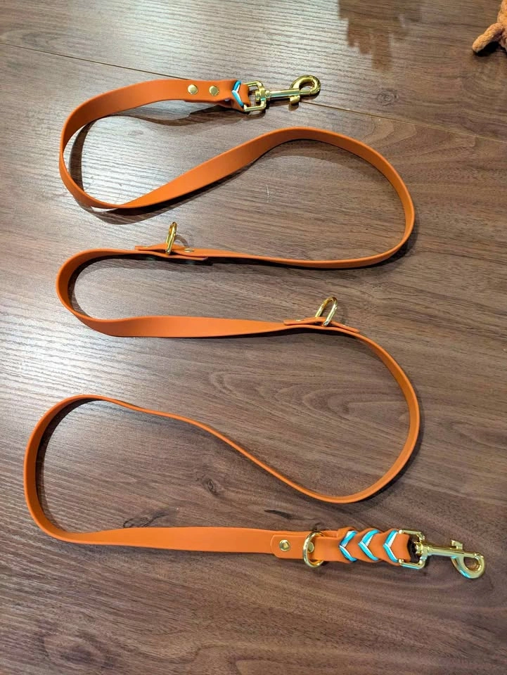 Waterproof hands off Multi-Function Dog Leash 6ft, 3/4" width
