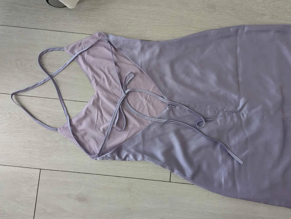 Mercci22 satin midi slip dress - size medium - photo 4