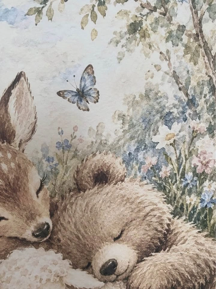Framed Woodland Nursery Wall Art - Deer, Bunny, Lamb & Bear - photo 4