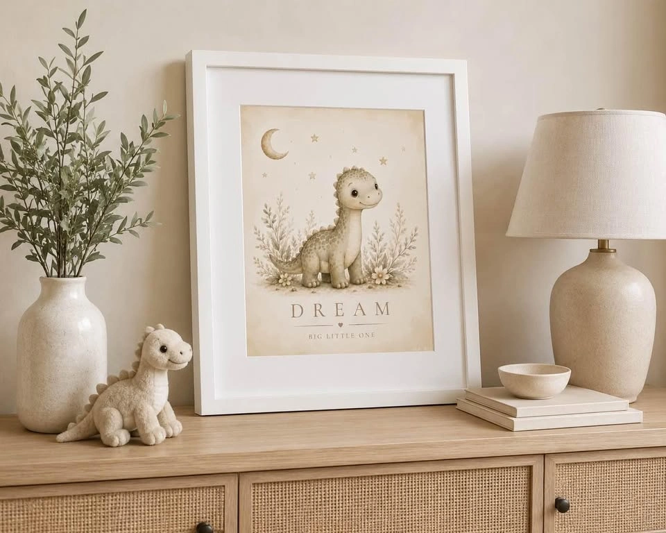 Framed Cute Nursery Wall Art Collection - 12x15” - photo 4