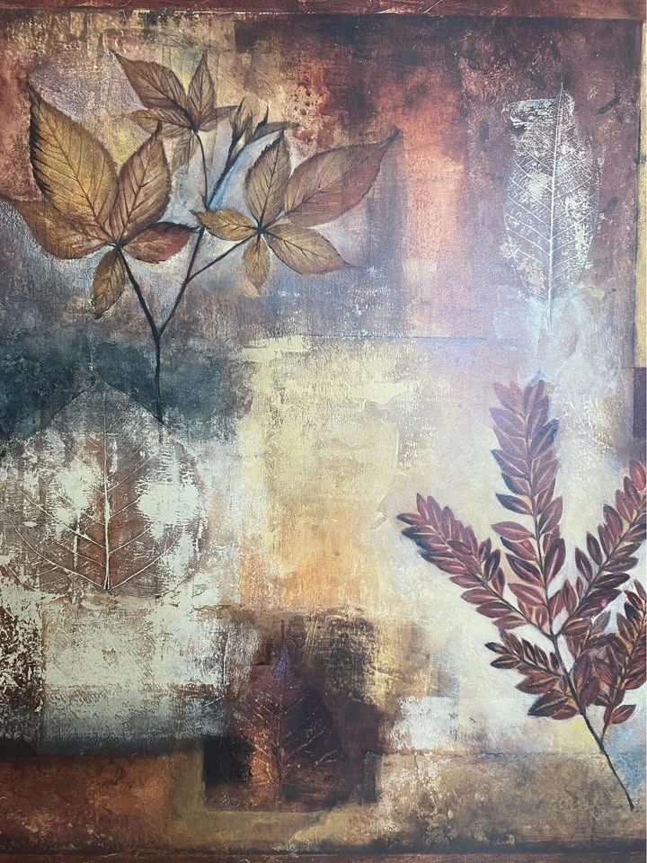 Abstract Botanical Leaf Wall Art - photo 2