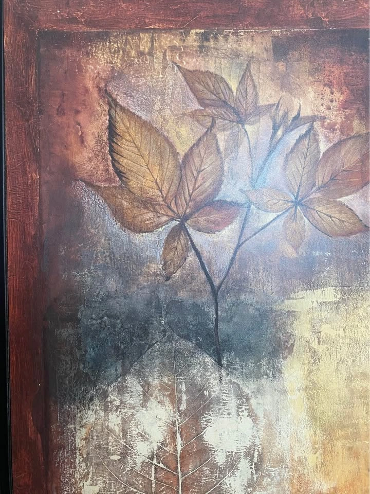 Abstract Botanical Leaf Wall Art - photo 3