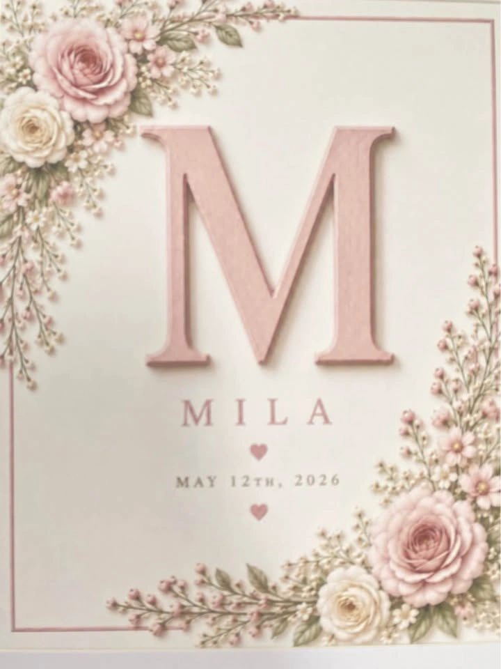 Framed Customized Personalized Nursery Artwork 12x15” - photo 3
