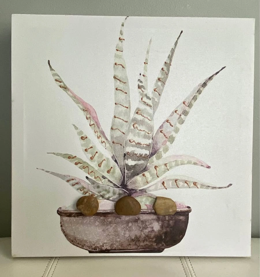 Succulent Canvas Wall Art
