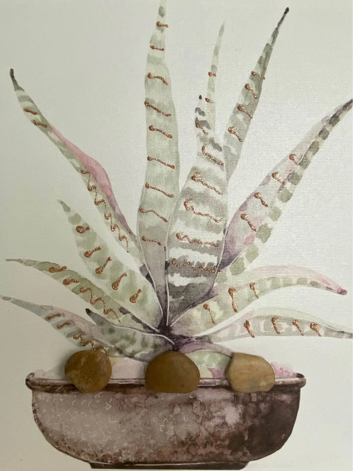 Succulent Canvas Wall Art - photo 2