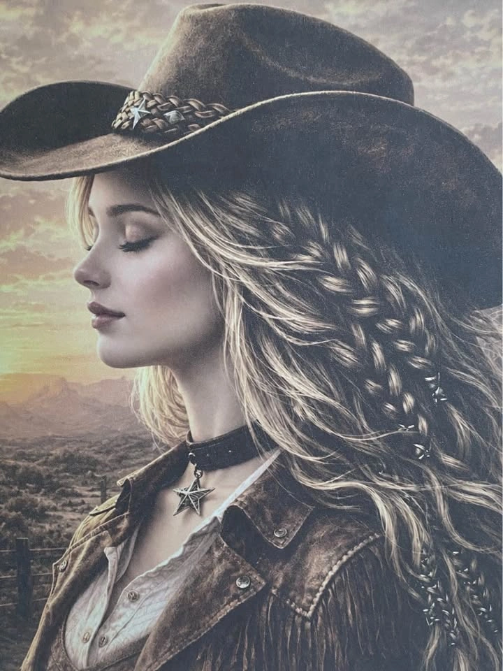 Framed Western Cowgirl Wall Art | 12” x 15” | Rustic Country - photo 2