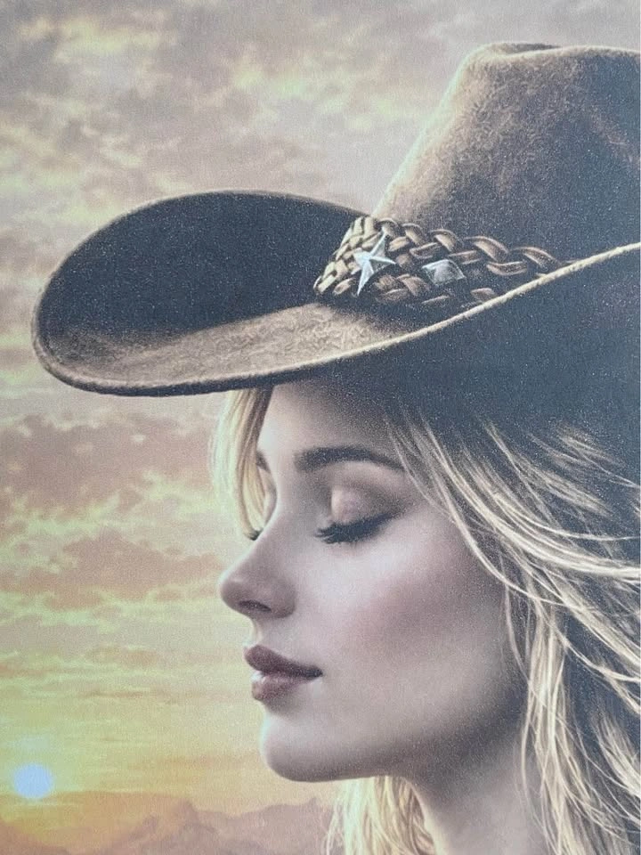 Framed Western Cowgirl Wall Art | 12” x 15” | Rustic Country - photo 3