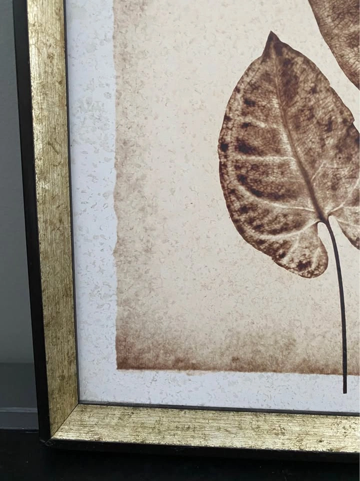 Framed Botanical Leaf Wall Art - photo 3